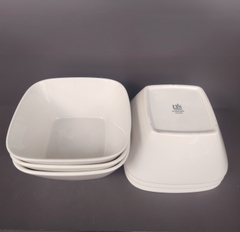 Combo 3 tô vuông loe 14cm gốm sứ Minh Long