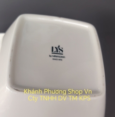Combo 3 tô vuông loe 14cm gốm sứ Minh Long