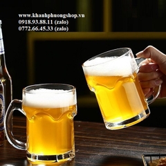 bộ 6 ly bia có quai cao cấp 400ml - bộ ly uống bia thuỷ tinh cao cấp
