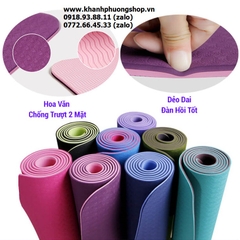 thảm tập yoga 2 mặt - thảm tập yoga cao cấp