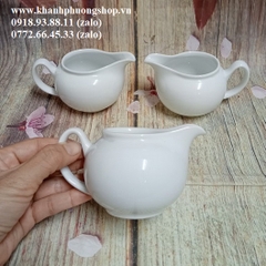 rót sữa nhỏ sứ Minh Long 160ml - rót sốt nhỏ sứ minh long