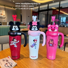 ly giữ nhiệt inox Disney nhiều mẫu chuột mickey, gấu dâu xinh xắn - ly giữ nhiệt inox 304