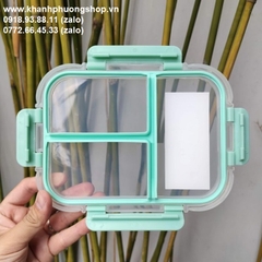 hộp thủy tinh lock&lock 3 ngăn - hộp thủy tinh 3 ngăn lock&lock