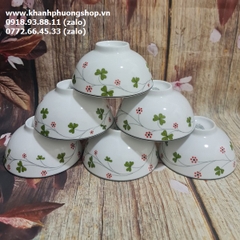 bộ 10 chén sứ Minh Long Hoa May Mắn - chén sứ Minh Long