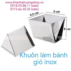 Khuôn làm bánh giò inox 9x9x8cm - khuôn làm bánh giò