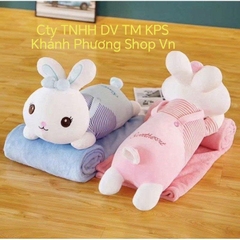 Bộ mền gối 2 trong 1 hình chú thỏ cực xinh