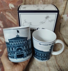 Bộ 2 lý sứ Minh Long Bưu Điện Thành Phố