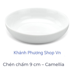 Chén đựng nước chấm Camellia 9cm gốm sứ Minh Long