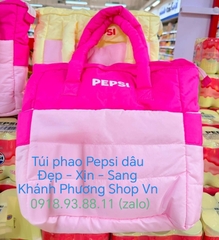 Túi xách thời trang quà tặng Pepsi dâu cao cấp - túi phao chống thấm quà tặng pepsi