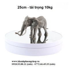 đế xoay trưng bày sản phẩm 25cm tải nặng 10 kg - đế xoay trưng bày sản phẩm mặt kiếng 25cm