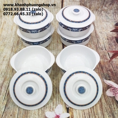 thố sứ chưng yến Phước Lộc Thọ sứ Minh Long - thố sứ chưng yến Minh Long