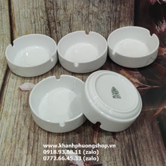 gạt tàn thuốc tròn sứ Minh Long - gạt tàn thuốc tròn bằng sứ