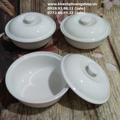 thố đựng súp có nắp sứ Minh Long - thố sứ đựng súp có nắp