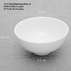 Bộ 4 chén sứ đựng nước chấm - chén sứ đựng nước chấm