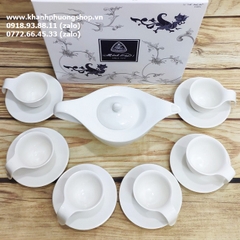 bộ ấm trà gốm sứ Minh Long - bộ bình tách trà sứ Minh Long