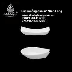 đồ gác muỗng sứ Minh Long - đồ gác muỗng sứ trắng minh long