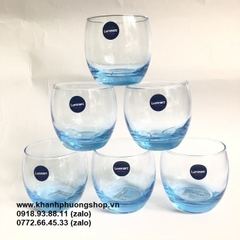 bộ 06 ly thủy tinh Luminarc trắng xanh 350ml - bộ ly thủy tinh Luminarc trắng xanh