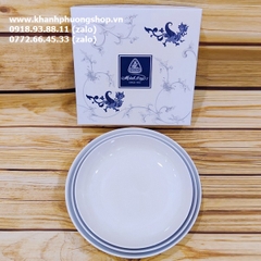 dĩa sứ lòng sâu sứ Minh Long - dĩa sứ lòng sâu sứ Minh Long