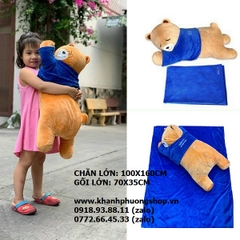 bộ gối mền 2 trong 1 loại lớn - bộ mền gối 2 trong 1 loại lớn