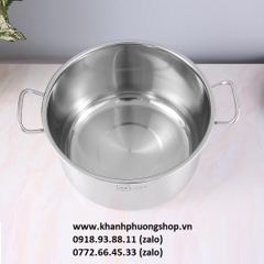 Nồi inox HT cook 28cm - nồi xài bếp từ 28cm