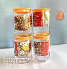 hũ đựng gia vị thuỷ tinh Indonesia 760ml - hũ thuỷ tinh đựng gia vị 760ml