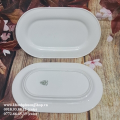 dĩa oval sứ Minh Long - dĩa sứ hình oval minh long
