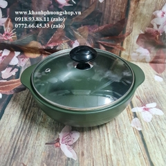 nồi sứ Minh Long nắp kính - nồi sứ minh long nắp thủy tinh