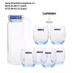 bộ bình và ly thủy tinh uống nước Luminarc - bộ bình và ly thủy tinh uống nước