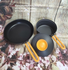 bộ nồi chảo chống dính lock&lock xài bếp ga - bộ nồi chảo chống dính lock&lock