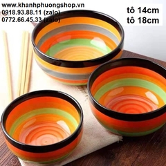 tô sứ cầu vòng - tô sứ 7 màu