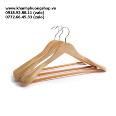 móc gỗ treo áo vest - móc treo quần áo gỗ