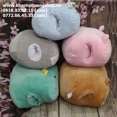 gối ngủ văn phòng có ủ ấm tay - gối ngủ văn phòng xỏ tay