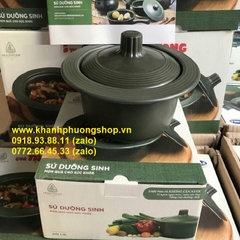 nồi sứ minh long 2L - nồi sứ dưỡng sinh minh long 2L