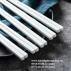 đũa sứ trắng 24.5cm - đũa sứ trắng