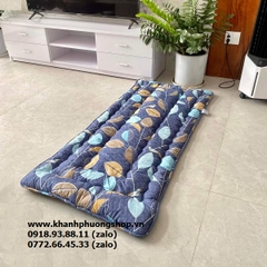 nệm ngủ trưa văn phòng 80x180cm kèm túi đựng tiện lợi - nệm toper ngủ trưa văn phòng
