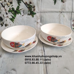 bộ tô dĩa sứ - bộ tô dĩa sứ trắng