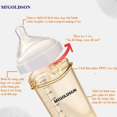Bình sữa đa năng RICHKID-McGOLDSON PPSU Plus (6 in 1) 240ml