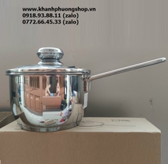 quánh inox 16cm - quánh nấu bột cho bé 16cm