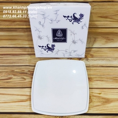 dĩa sứ vuông Minh Long - dĩa vuông sứ Minh Long