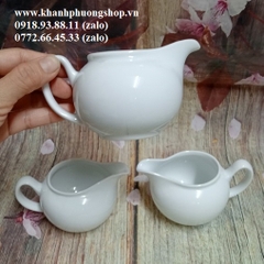 rót sữa nhỏ sứ Minh Long 160ml - rót sốt nhỏ sứ minh long