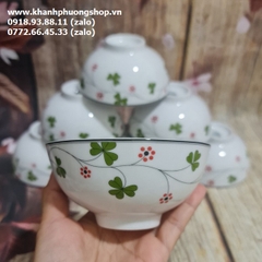 bộ chén tô dĩa sứ Hoa May Mắn sứ Minh Long - chén tô dĩa sứ hoa may mắn sứ minh long
