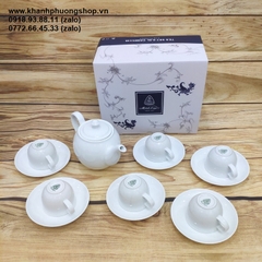 bộ ấm trà sứ minh long - bộ ấm trà sứ cao cấp