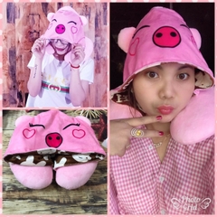 gối kê cổ có nón trùm - gối kê cổ