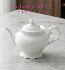 Ấm trà Đài Cát gốm sứ Minh Long 1.3L - ấm trà sứ minh long
