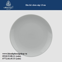dĩa lót chén súp 13cm sứ Minh Long - dĩa tròn nhỏ 13cm sứ Minh Long