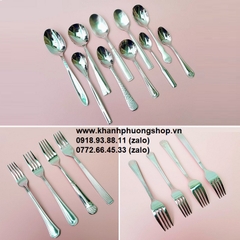 muỗng nĩa inox nhiều size - muỗng nĩa inox