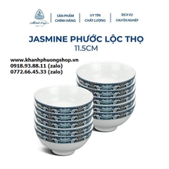 bộ chén tô dĩa Phước Lộc Thọ sứ Minh Long 16 món - bộ chén tô dĩa sứ minh long phước lộc thọ