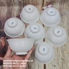 chén sứ Minh Long mẫu đơn trắng - chén sứ Minh Long