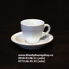 ly uống cafe espresso sứ Minh Long - tách uống cafe espresso sứ minh long