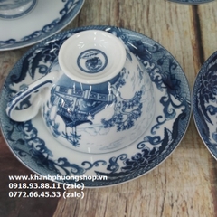 bộ ấm trà Hồn Việt sứ Minh Long 1.3L - bộ ấm trà sứ minh long hồn việt